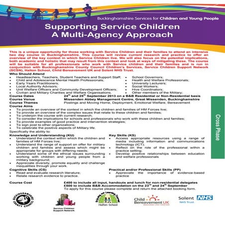 Supporting service children