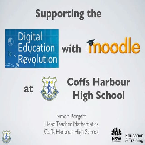 Supporting the DER with Moodle