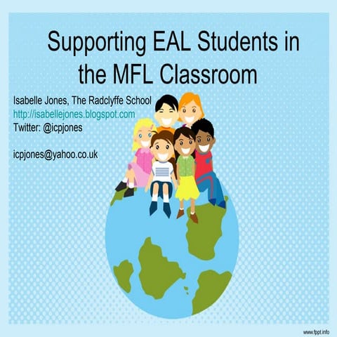 Supporting the eal students in the mfl classroom 21 12-12