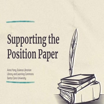 Supporting the Position Paper.pptx