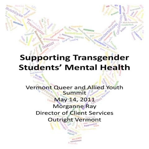 Supporting Transgender Students Mental Health (Outright 2011)