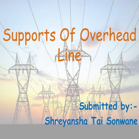 Supports of overhead line