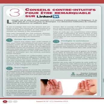 Conseils contre-intuitifs pour être remarquable sur Linkedin