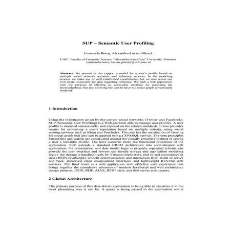 Sup (Semantic User Profiling)