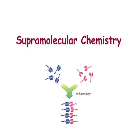 Supramolecular chemistry | PPTX