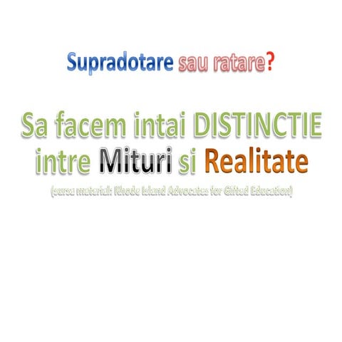 Supradotare sau ratare prezentare facultate