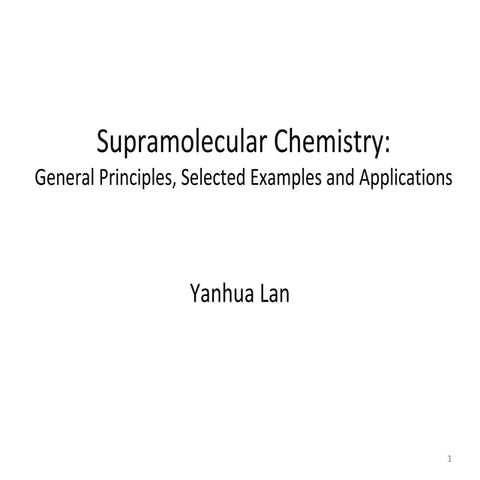 Supramolecular chemistry