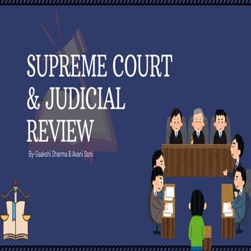SUPREME COURT AND JUDICIAL REVIEW PRESENTATION