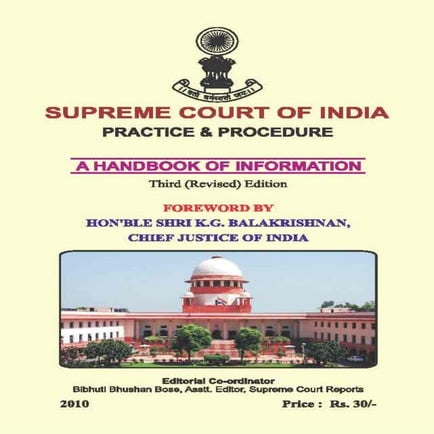 Handbook of Supreme Court of India | PDF