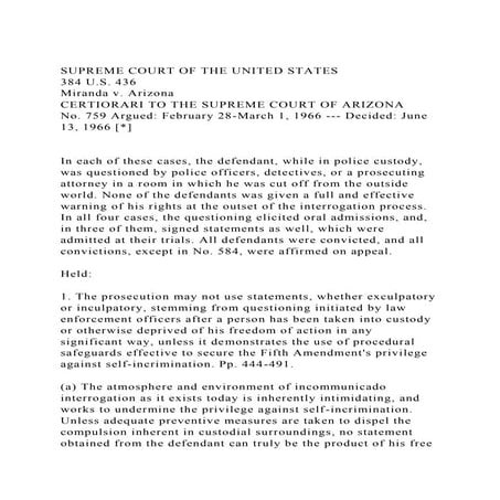 SUPREME COURT OF THE UNITED STATES384 U.S. 436Miranda v. Arizo.docx