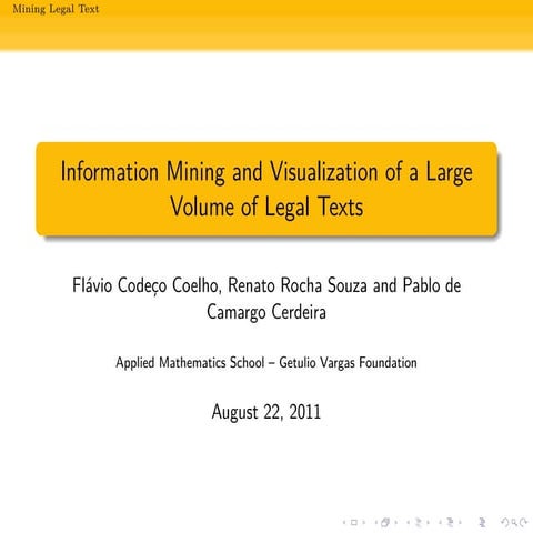 Mining legal texts with Python