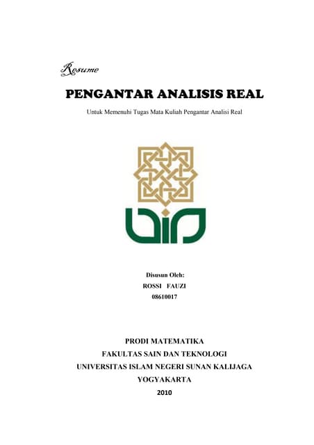 Supremum And Infimum