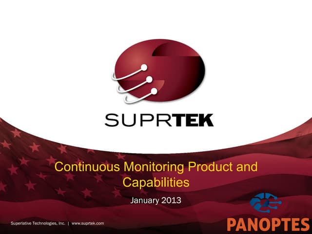 SuprTEK Continuous Monitoring
