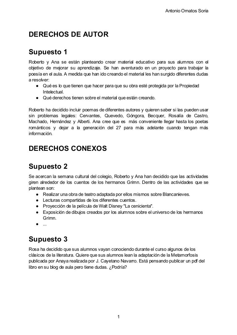 Supuestos prácticos docentes