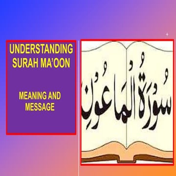 Surah Ma'oon