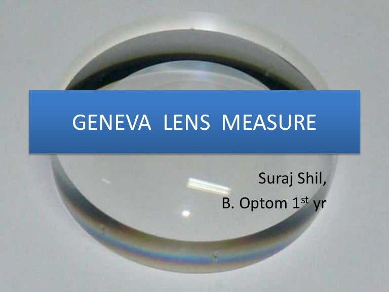 geneva lens measure/ lens clock