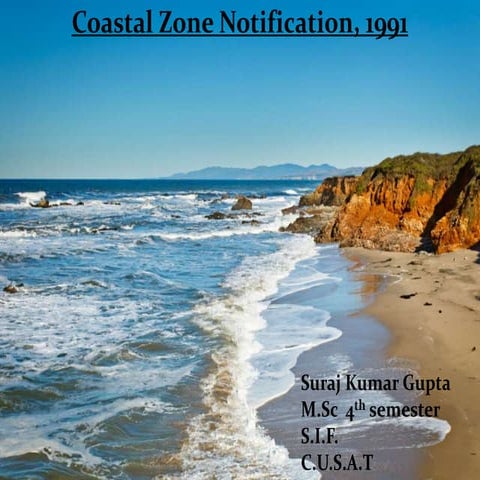 Suraj 1 coastal zone notification 1991