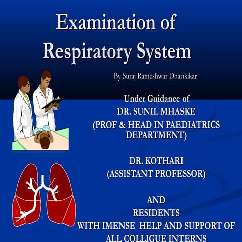 RESPIRATORY SYSTEM EXAMINATION IN PEDIATRICS
