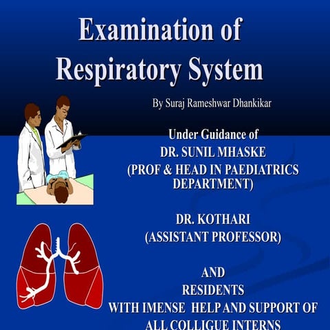 RESPIRATORY SYSTEM EXAMINATION IN PEDIATRICS