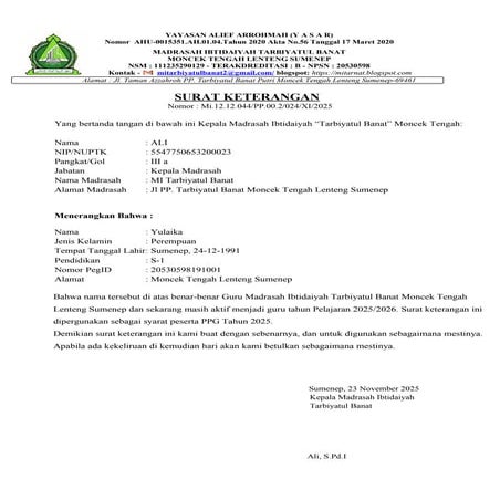 CONTOH Surat-Izin-Pimpinan. Aktif Mengajar_PPGdocx