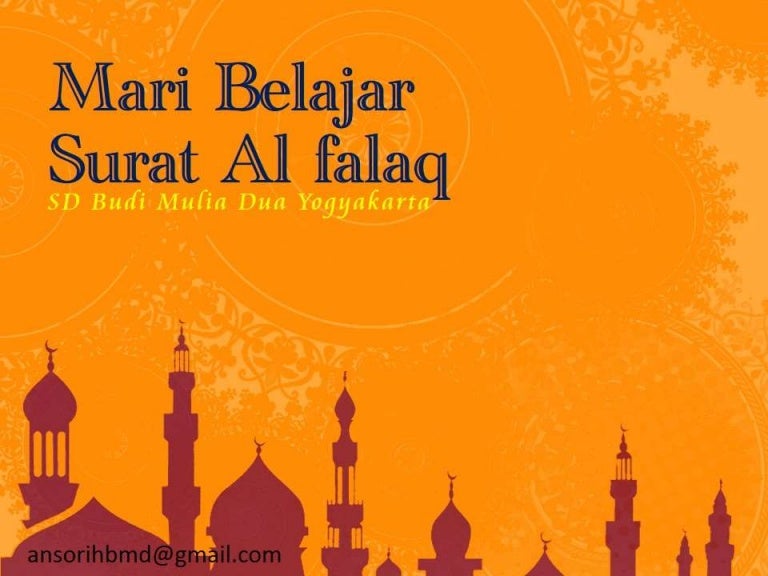 Surat Al Falaq Kelas 4 Kur13