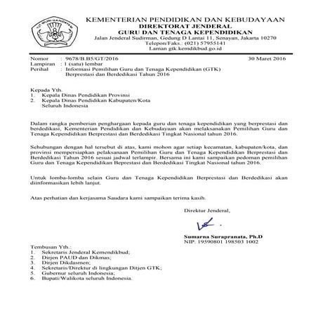 surat edaran guru prestasi tahun 2016
