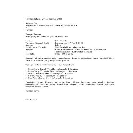 Surat lamaran kerja1