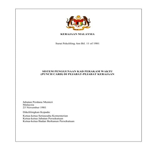Pekeliling Perkhidmatan Sumber Manusia Panduan Pentadbiran dan ...