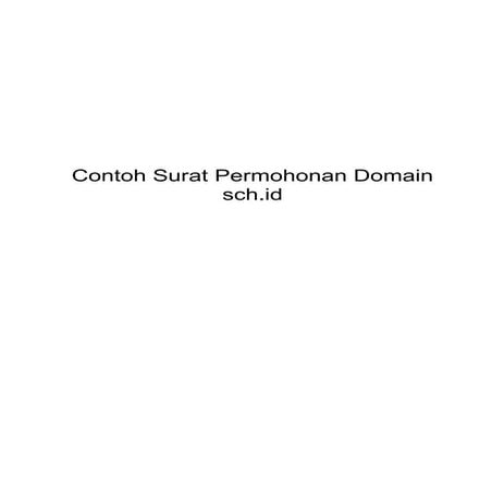 Surat permohonan sch.id