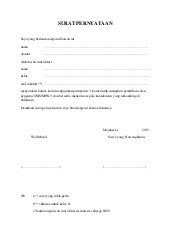 Surat Pernyataan