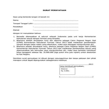 SURAT PERNYATAAN MENGHENDAKI MENJALANKAN KEWAJIBAN PERPAJAKAN TERPISAH.docx