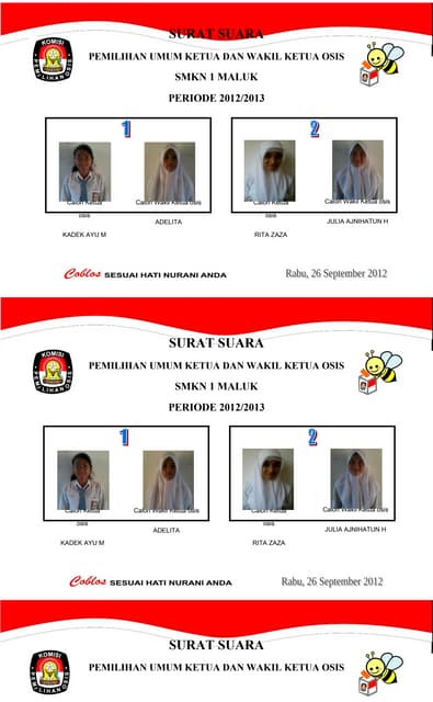 Kartu panitia pemilihan osis
