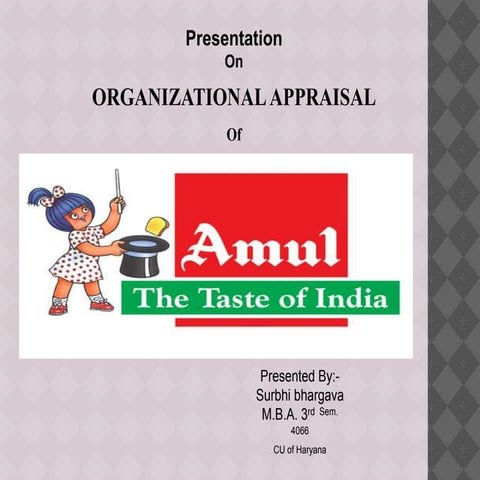 amul organisationl apprasial