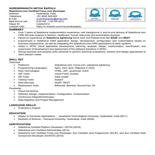 Surendranath rapolu salesforce_consultant - _7+_cv