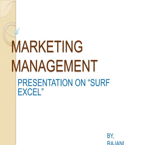 Surf excel-ppt