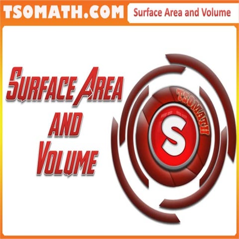Surface area and volume