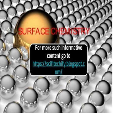 Surface Chemistry - Class 12