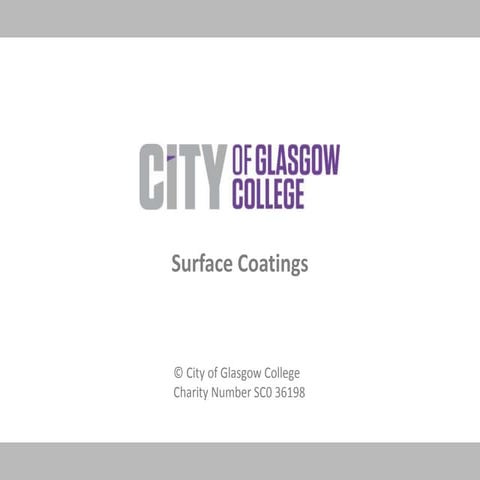 Surface coatings