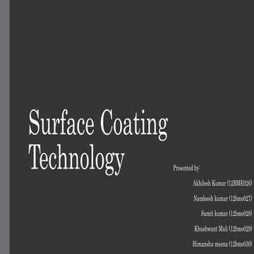Surface coating technology mechanical engineering.pptx