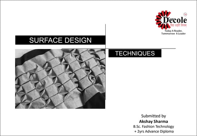  Aksay Sharma,B.Sc-fashion Technology ,+ 2 years diploma 
