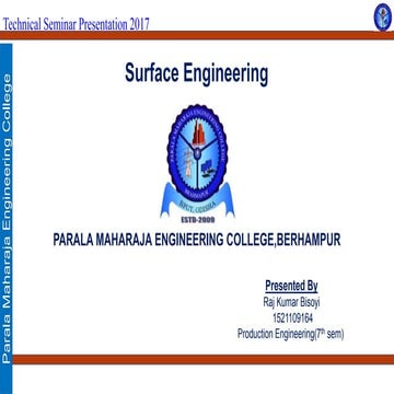 Surface engineering