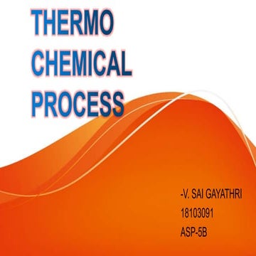 Thermochemical Processes