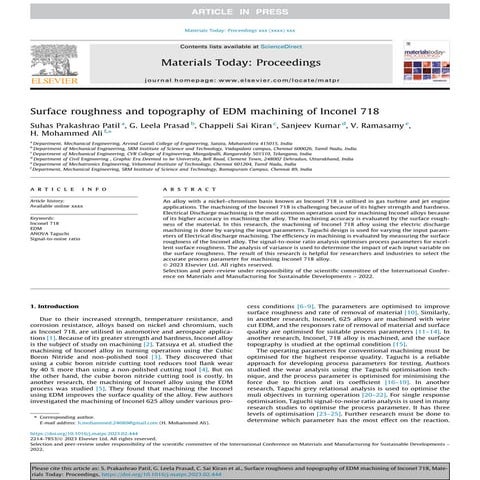 Surface roughness and topography of EDM machining of Inconel 718.pdf