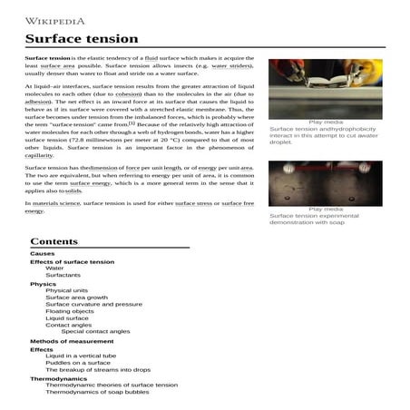 Surface tension | PDF