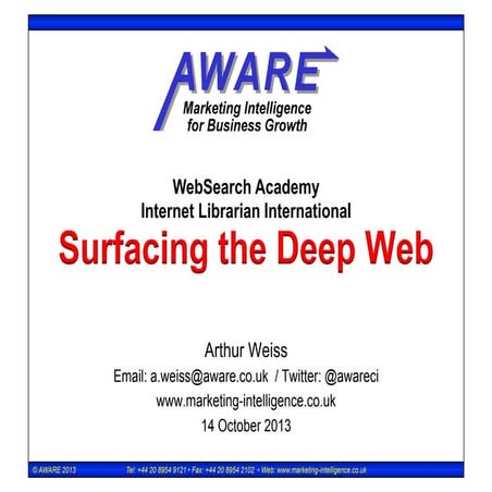 Surfacing the deep web