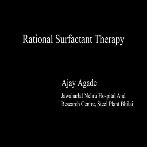 Surfactant therapy