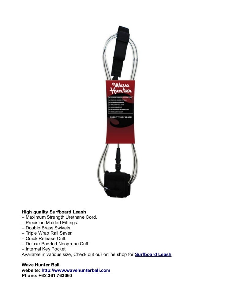 Surfboard leash