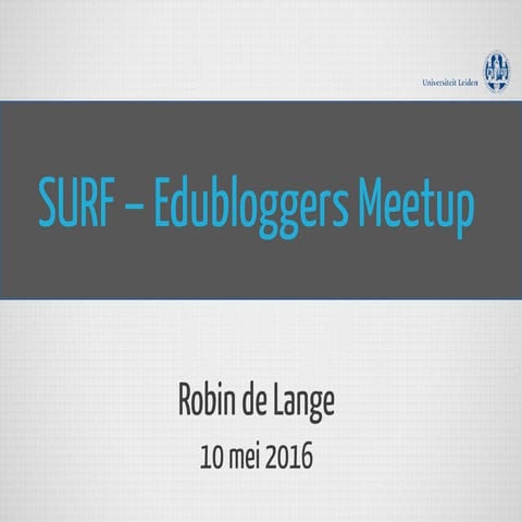 SURF Edubloggers - VR meetup