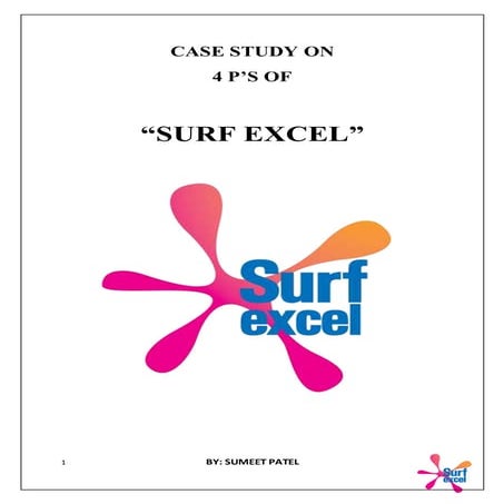 4 P's of Surf excel company 