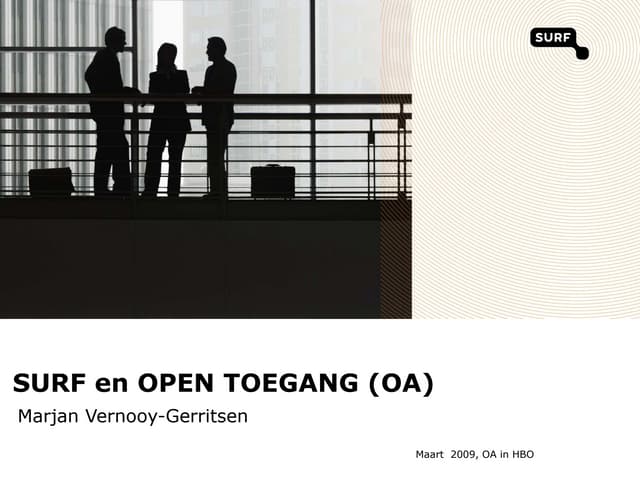 SURF voor Open Access in HBO